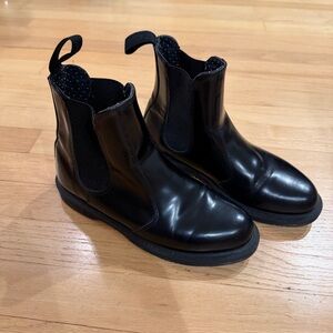 Dr Martens Black Flora Arcadia Chelsea Boots - Women’s US 6/UK 4